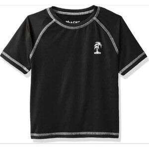 Boys Rash Guard iXtreme Toddler 12 Months Black Swim Shirt UPF 50+ Quick Dry